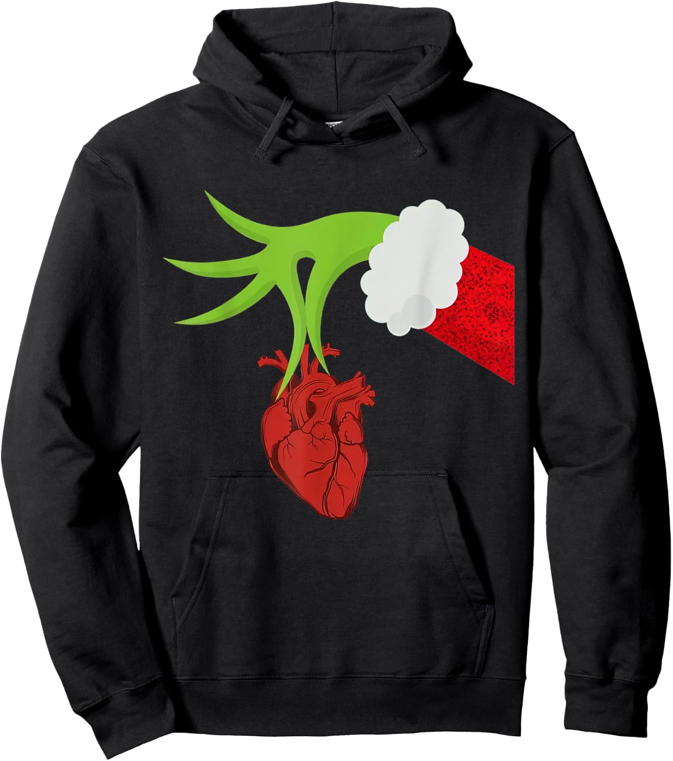 Christmas Cardiac Nurse Heart Anatomy Cardiology RN Nursing Hoodie - Hoodie | Black