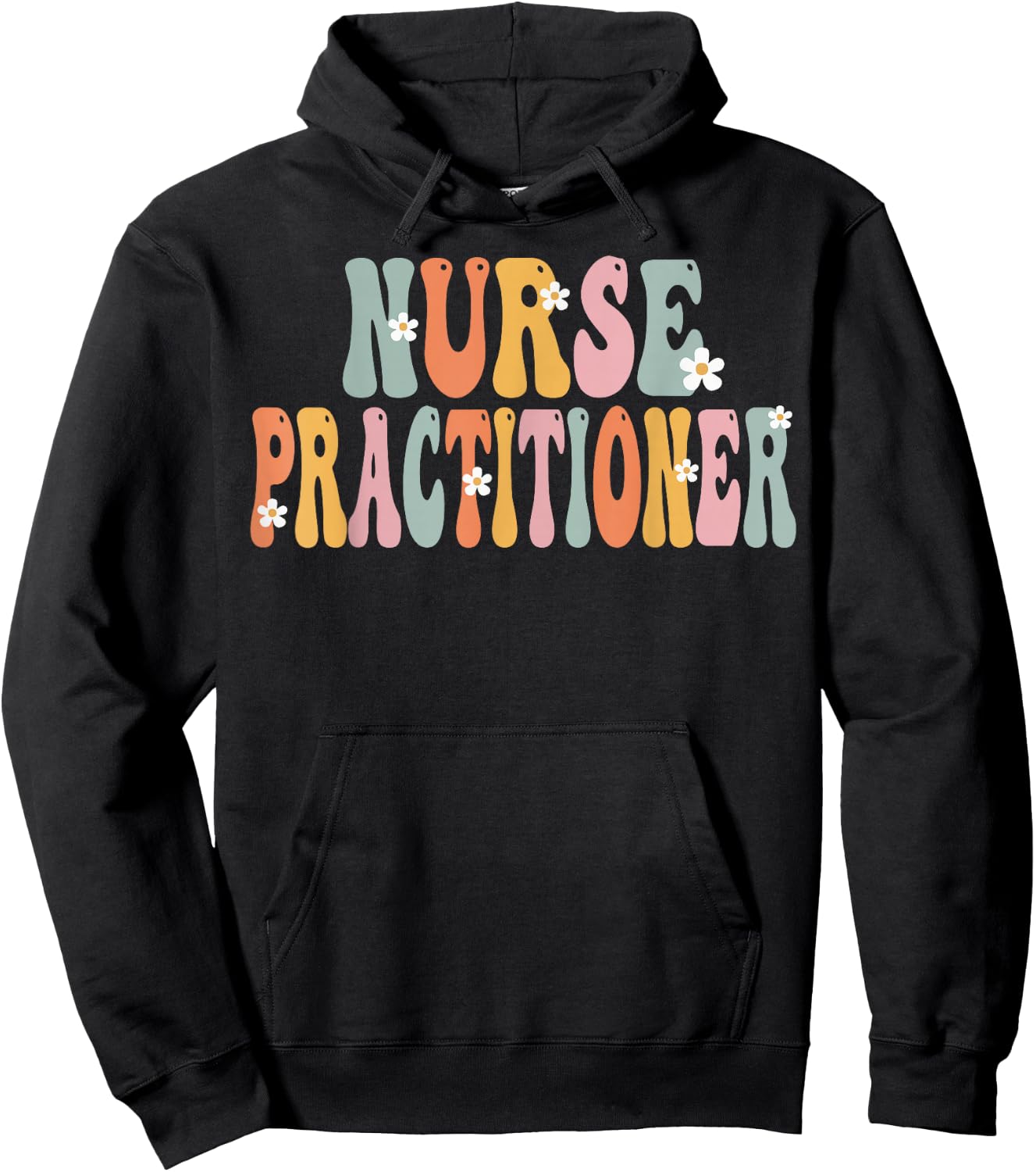 Nurse Practitioner Week Groovy Appreciation Day Hoodie - Hoodie | Black