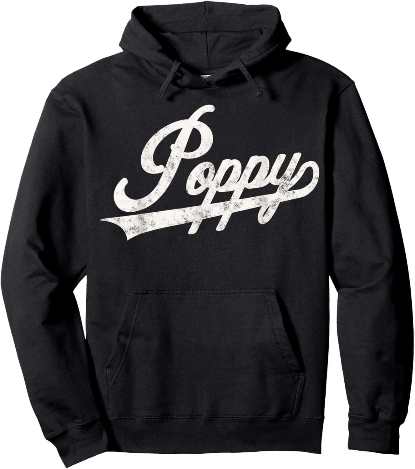 Poppy Retro Style Father’s day Gift Papa Grandpa Hoodie - Hoodie | Black