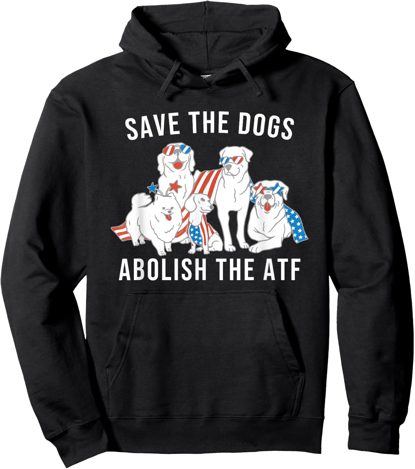 Save the Dogs Abolish the ATF Hoodie - Hoodie | Black