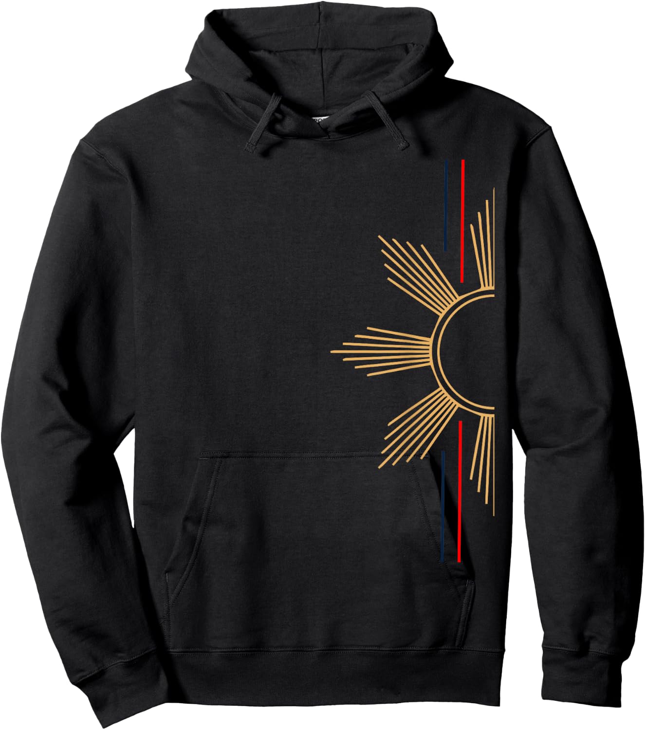 Minimalist Filipino Sun Hoodie - Hoodie | Black