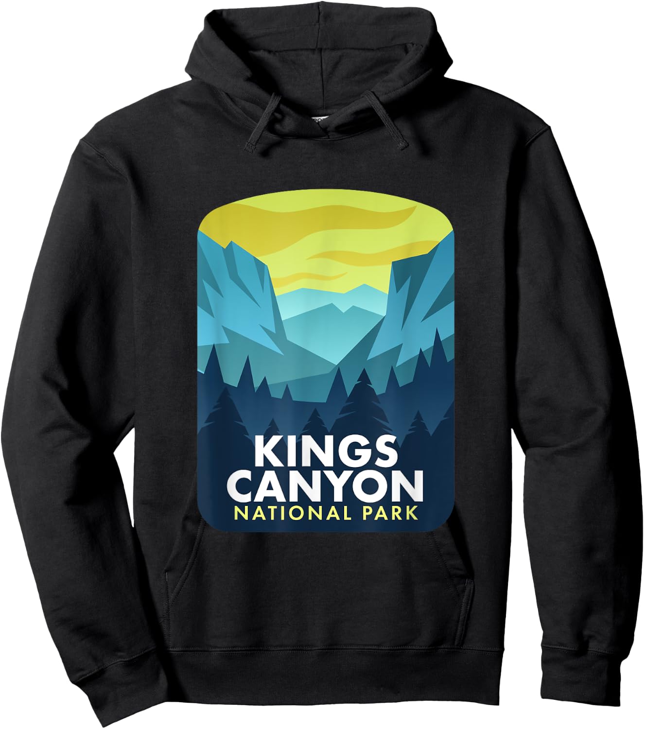 Kings Canyon National Park Hoodie - Hoodie | Black