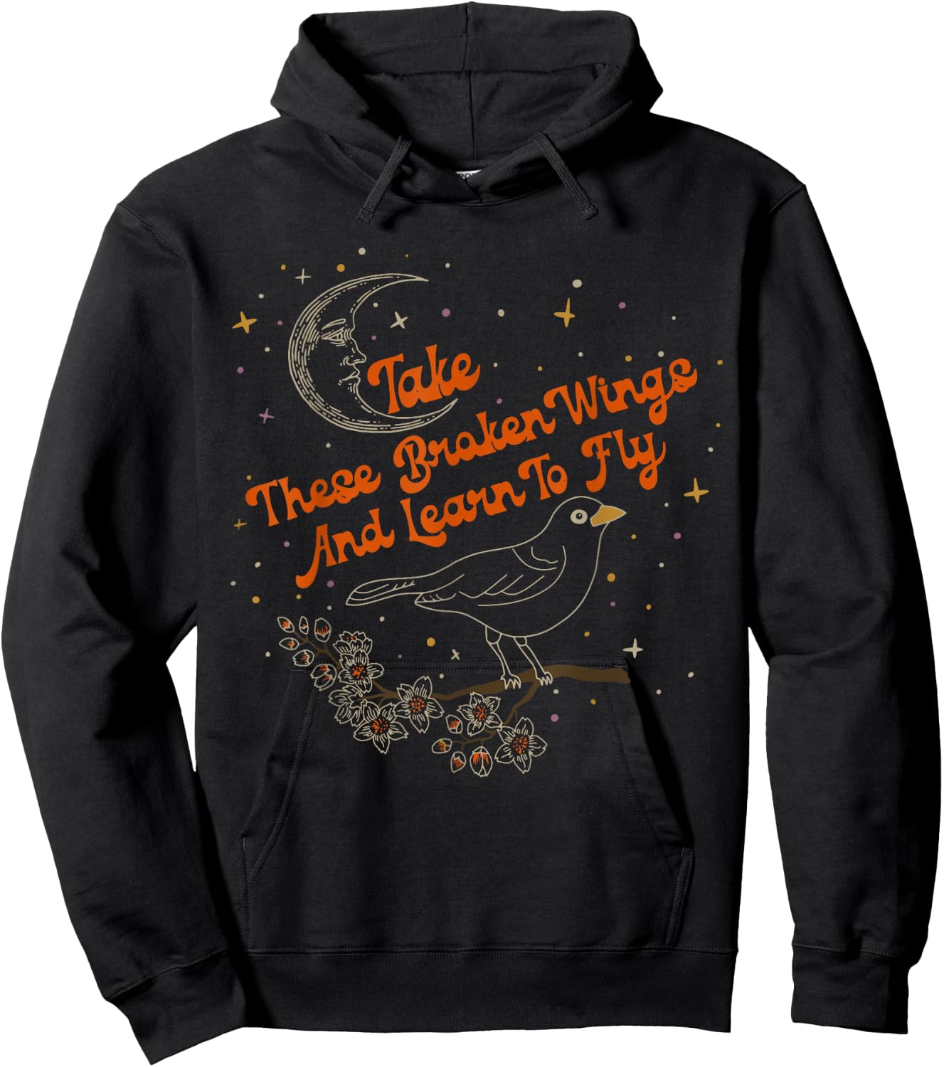 Take These Broken Wings And Learn To Fly Hoodie - Hoodie | Black