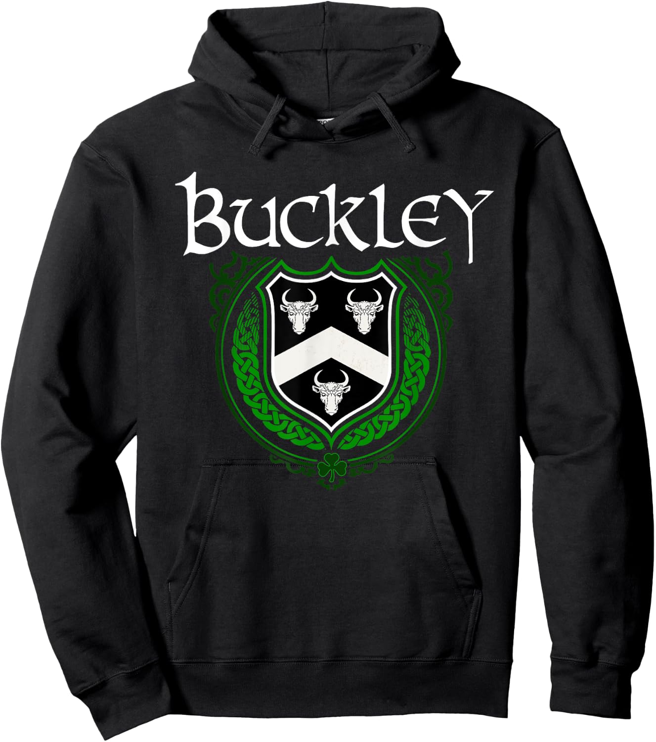 Buckley Surname Irish Clan Tartan Badge Ireland Hoodie - Hoodie | Black