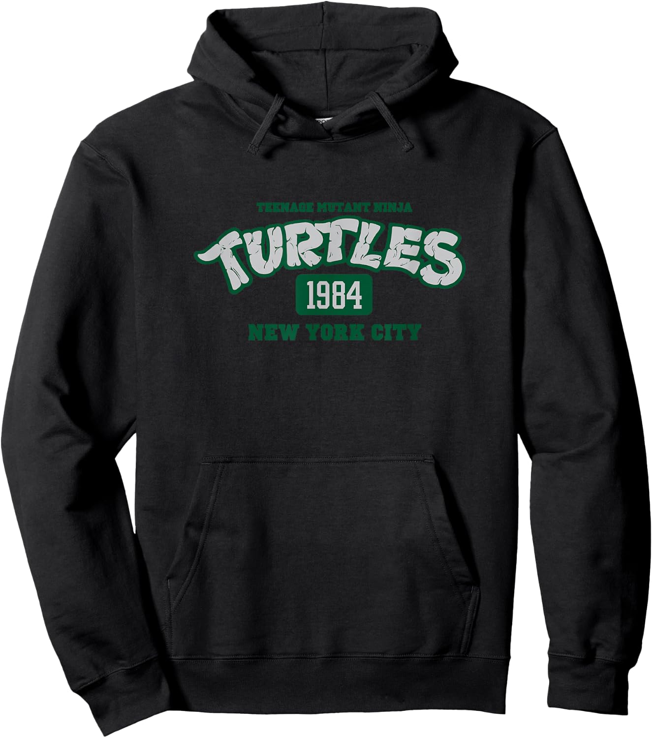 Teenage Mutant Ninja Turtles Vintage 1984 NYC Collegiate Hoodie - Hoodie | Black