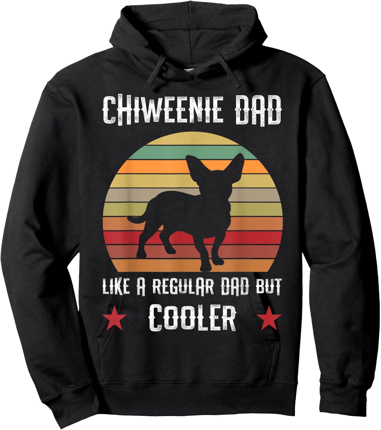 Chiweenie Hybrid Dog Dad Retro Vintage Trainer Father's Day Men Women Kids Hoodie - Hoodie | Black