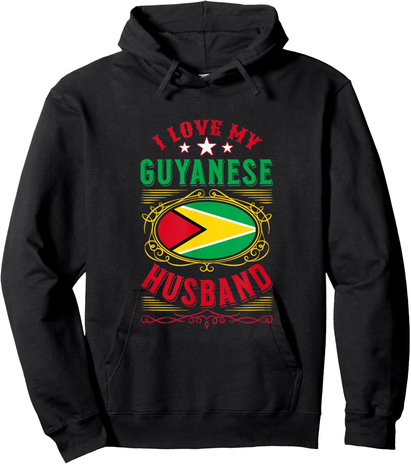 I love my Guyanese husband Hoodie - Hoodie | Black