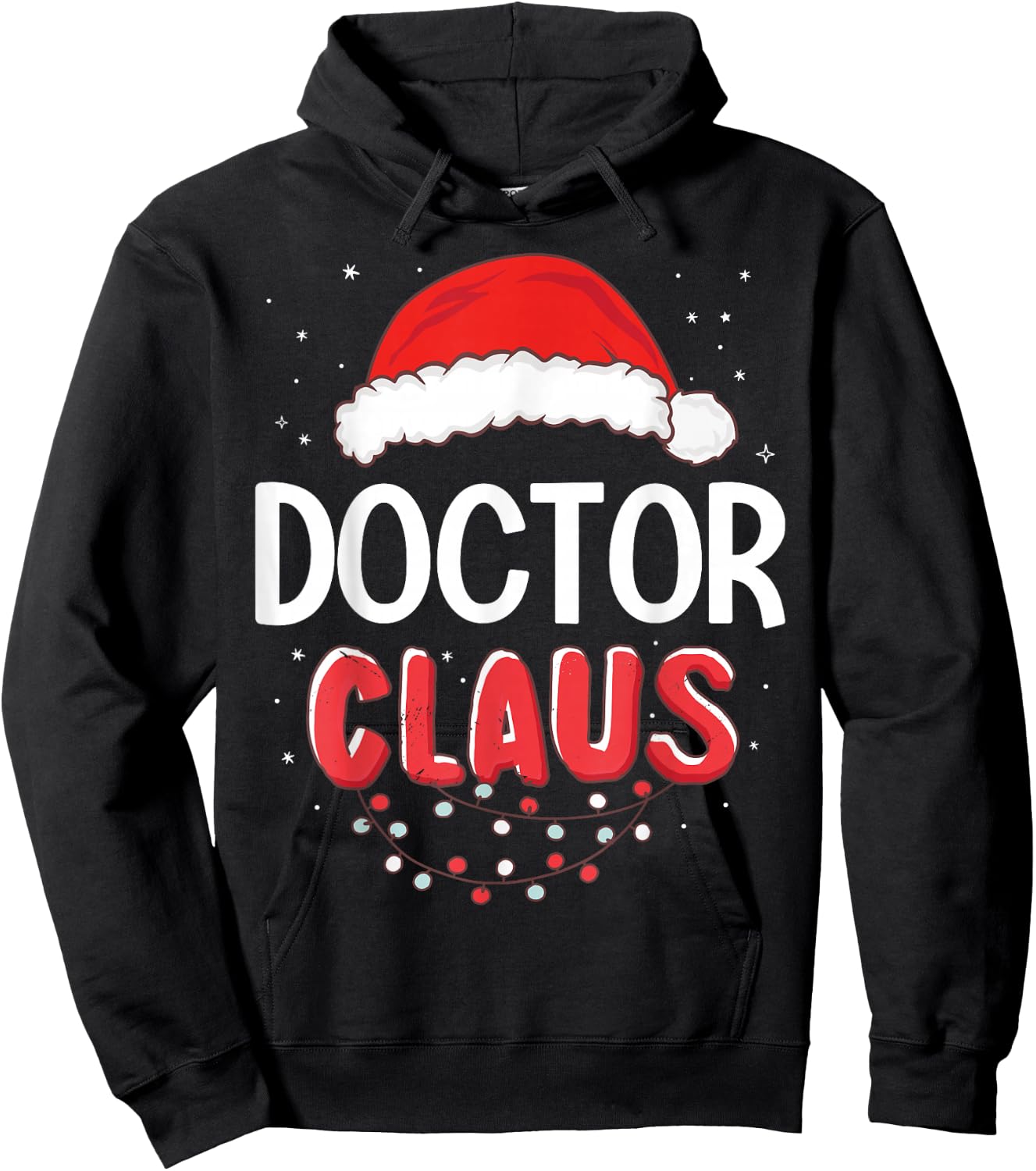 Doctor Santa Claus Christmas Matching Costume Hoodie - Hoodie | Black