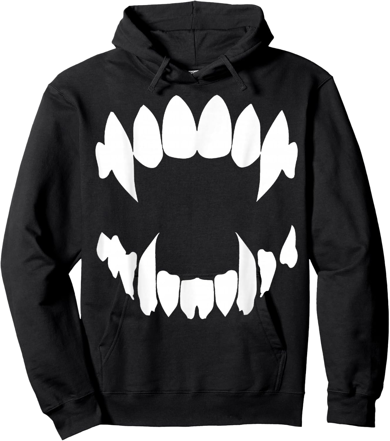 Vampire Fangs Occult Dark Grunge Bite Goth Aesthetic Teeth Hoodie - Hoodie | Black