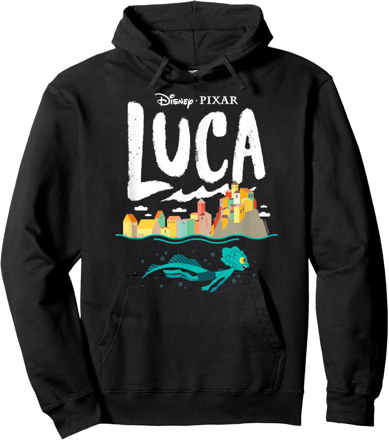 Luca - Coastal Sea Monster Hoodie - Hoodie | Black