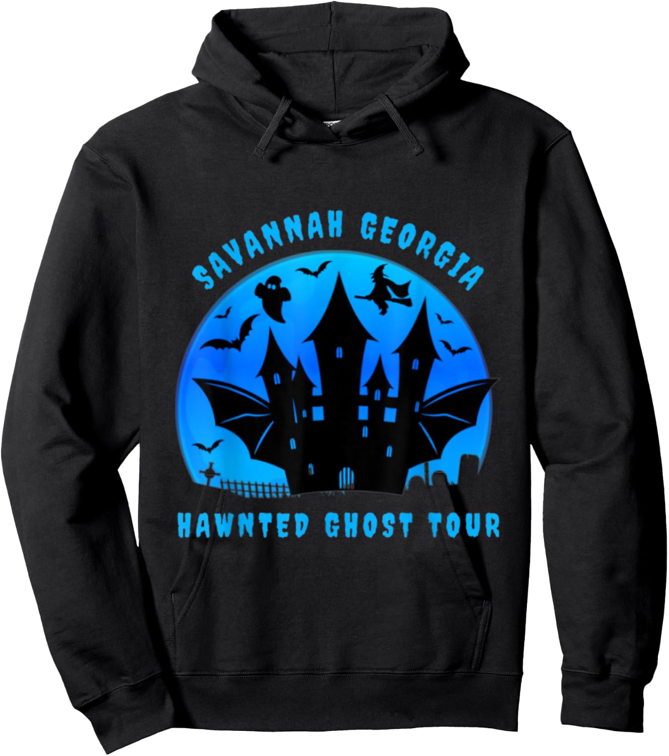 Savannah Georgia Haunted Ghost Tour Funny Halloween Hoodie - Hoodie | Black