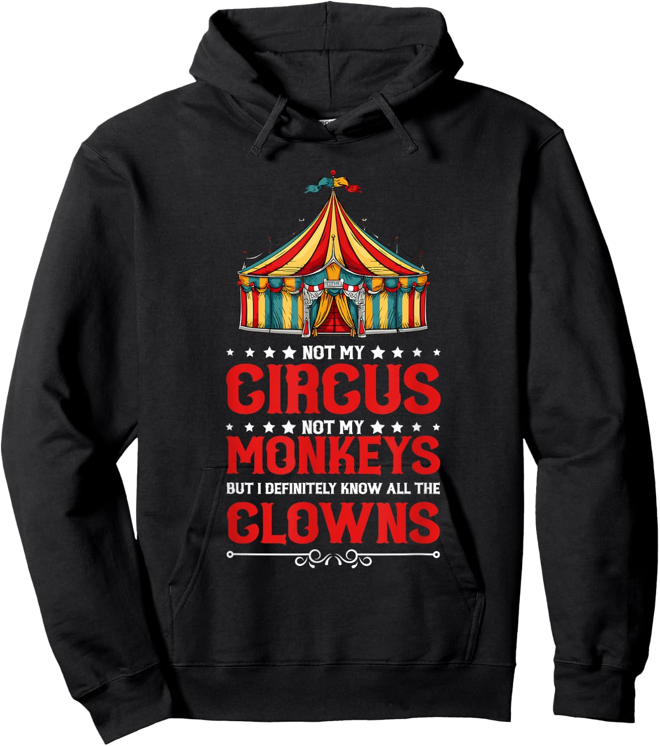 Not my circus, not my monkeys, but I know all Hoodie - Hoodie | Black