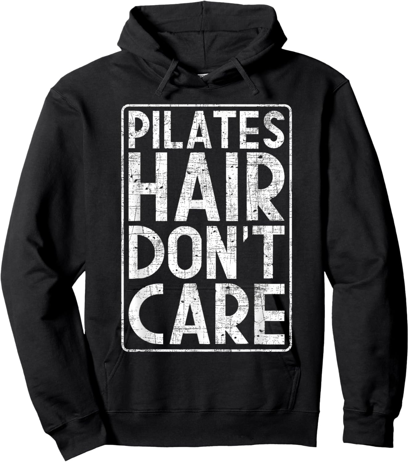 Pilates Hair Don't Care - Fitness Coach Workout Training Hoodie - Hoodie | Black