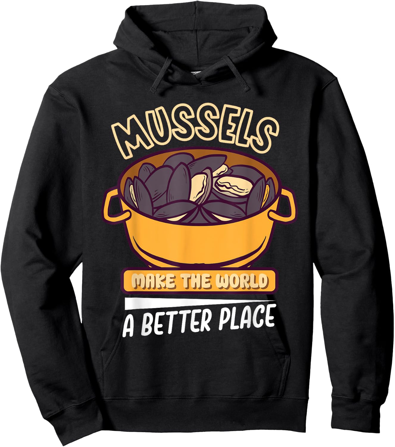Mussels Seafood Shellfish Culinary Gourmet Culinary Delights Hoodie - Hoodie | Black