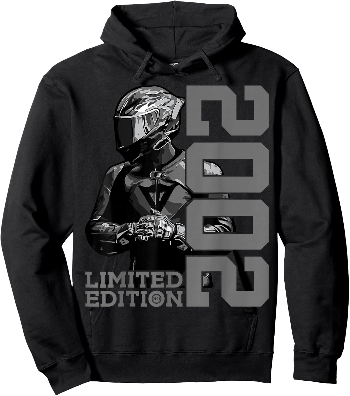 Limited Edition 2002 BIKER MOTORCYCLE 23rd BIRTHDAY Hoodie - Hoodie | Black