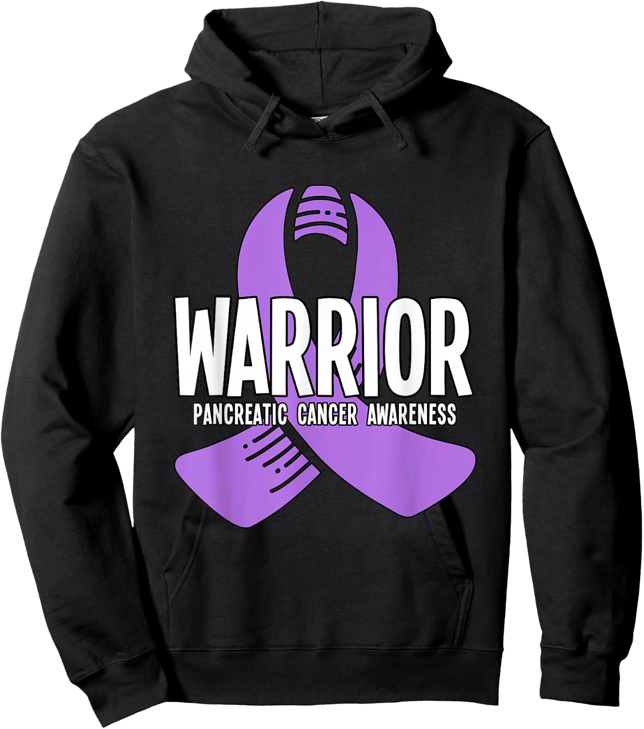 Warrior Pancreatic Cancer Awareness Hoodie - Hoodie | Black