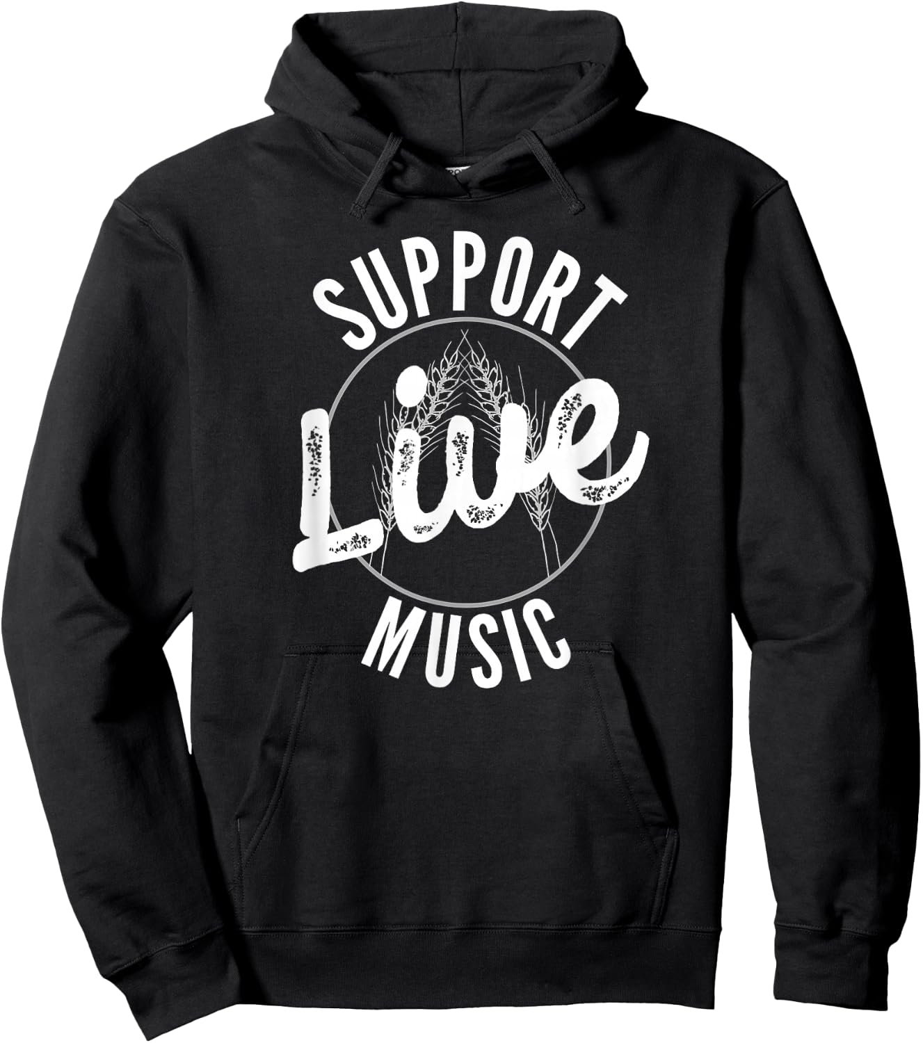 Support Live Music Hoodie - Hoodie | Black