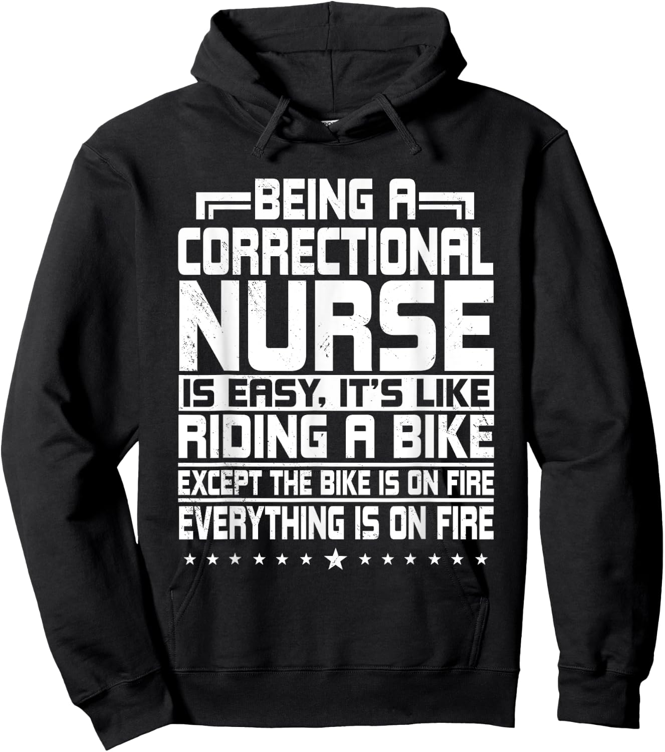 Correctional Nurse Correction Forensic Nursing Riding A Bike Hoodie - Hoodie | Black