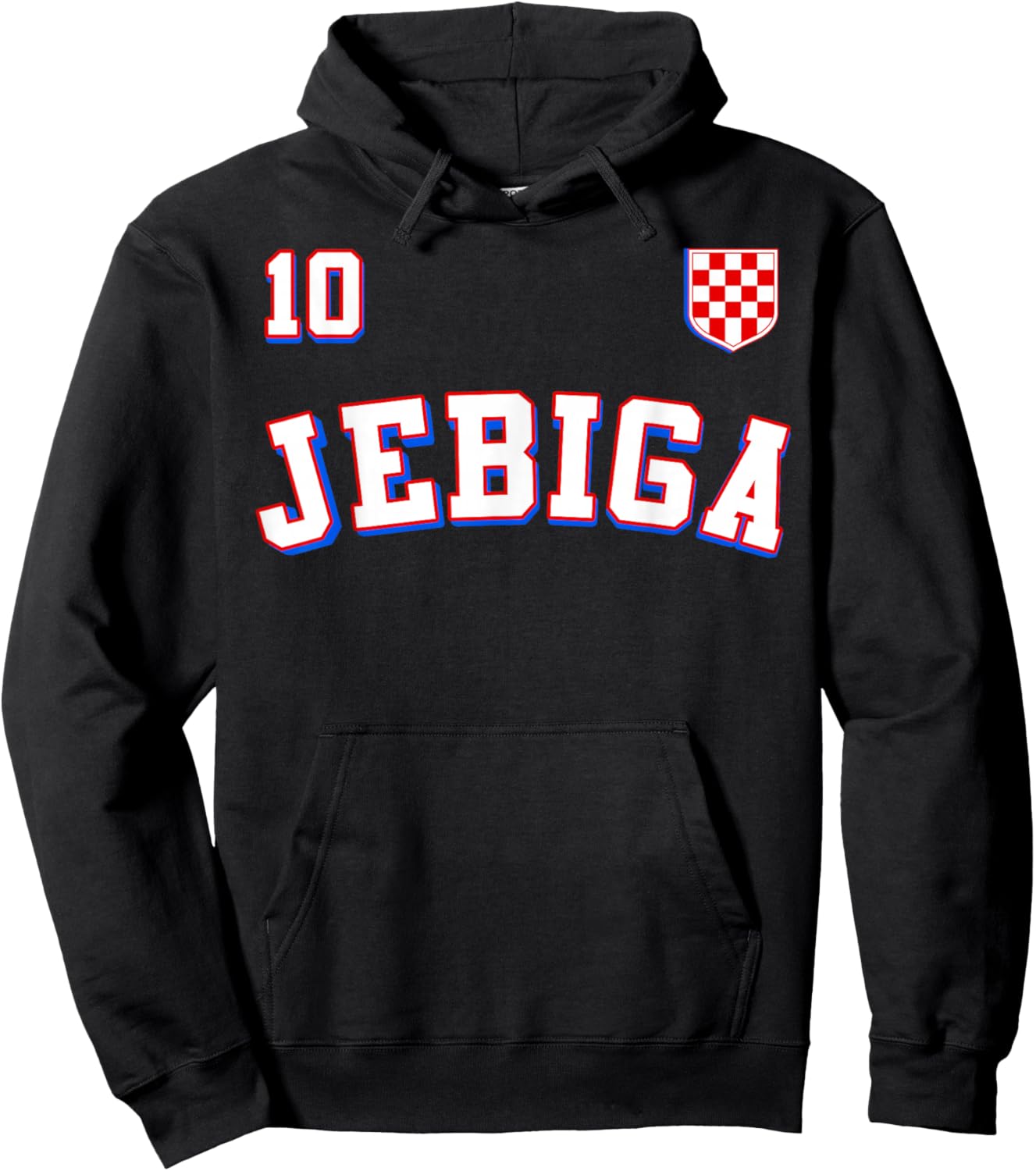 JEBIGA Croatian Flag Pride of Croatia Funny Balkan Hoodie - Hoodie | Black