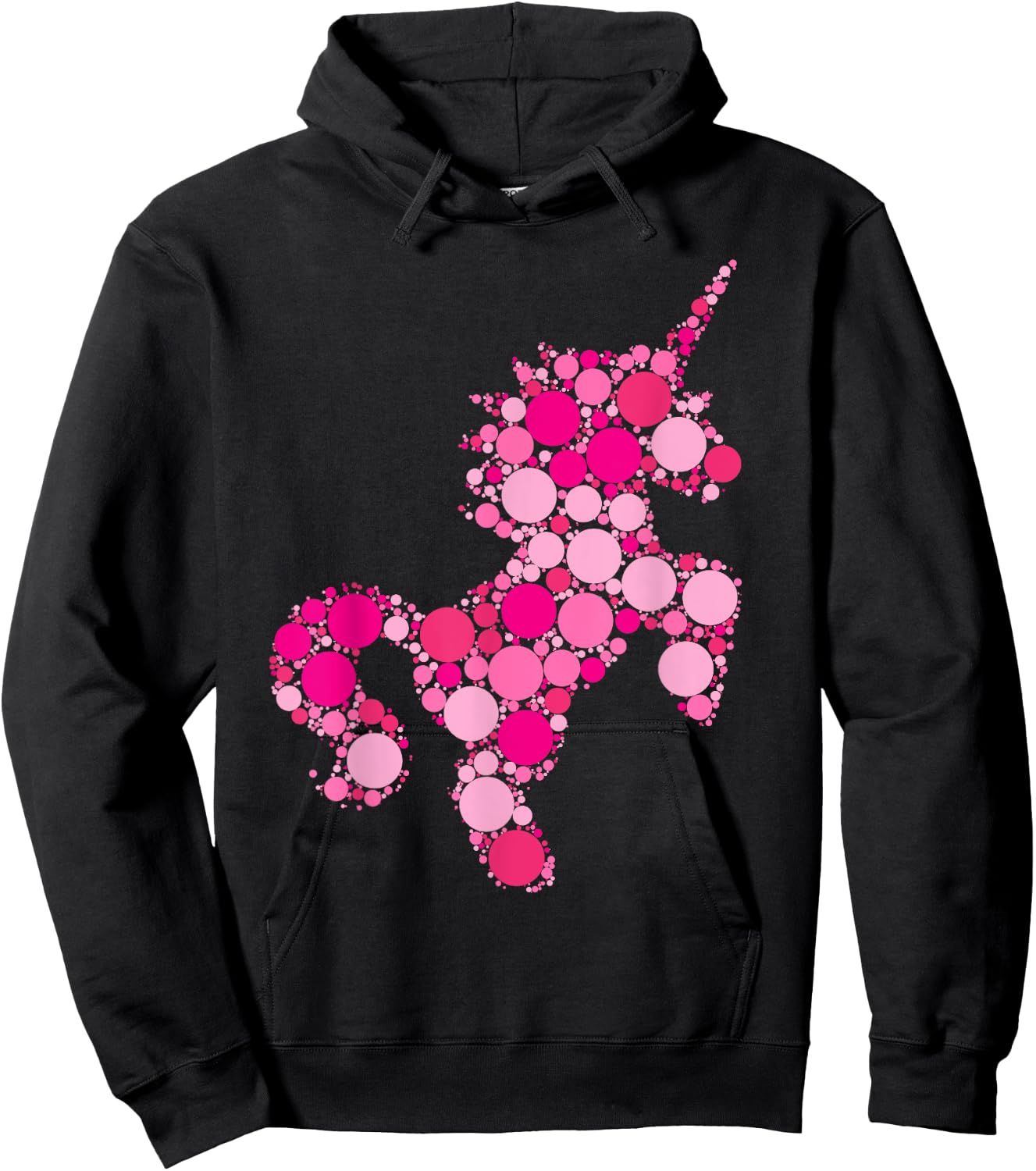 Pink Polka Dot Unicorn International Dot Day shirt Kids Girl Hoodie - Hoodie | Black