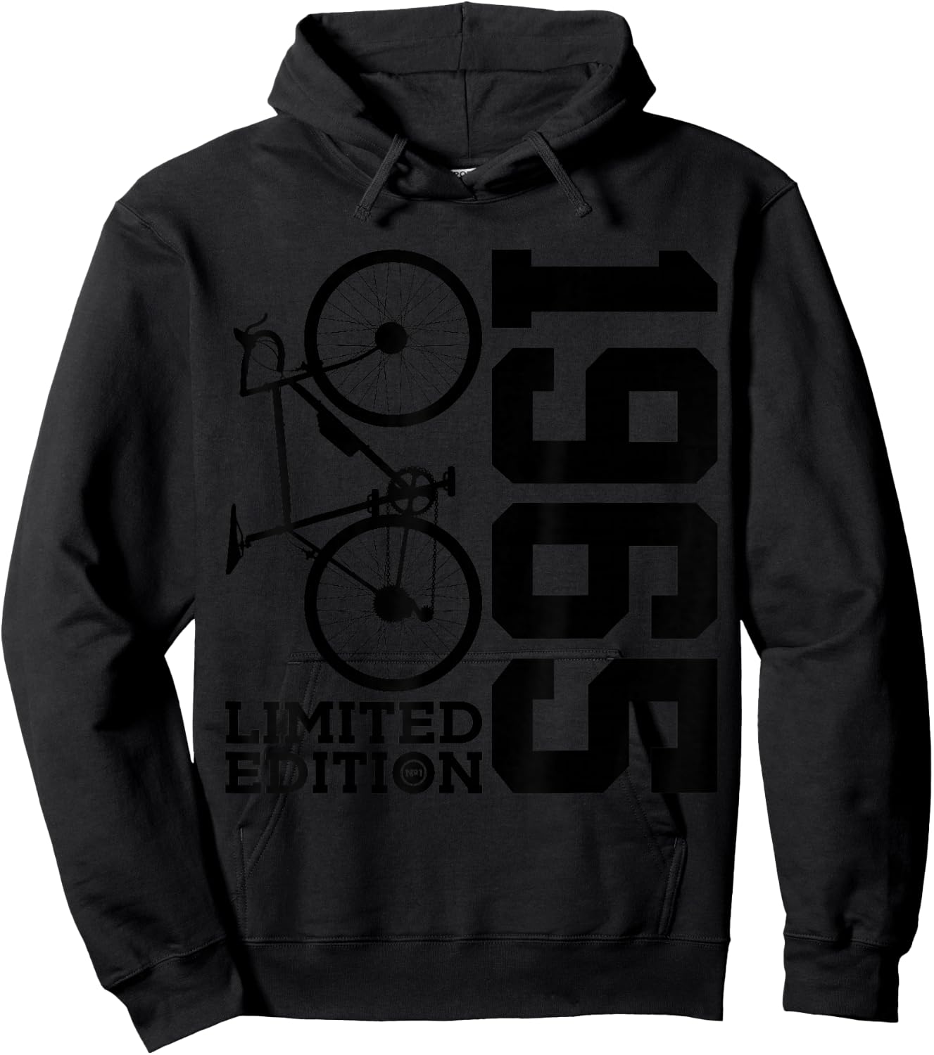 Cyclist 1965 Bike 61st Birthday Racing Bike Hoodie - Hoodie | Black