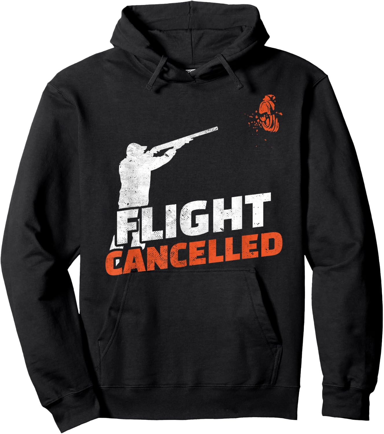 Flight Cancelled Sporting Clays Trap Skeet Shooting Hoodie - Hoodie | Black
