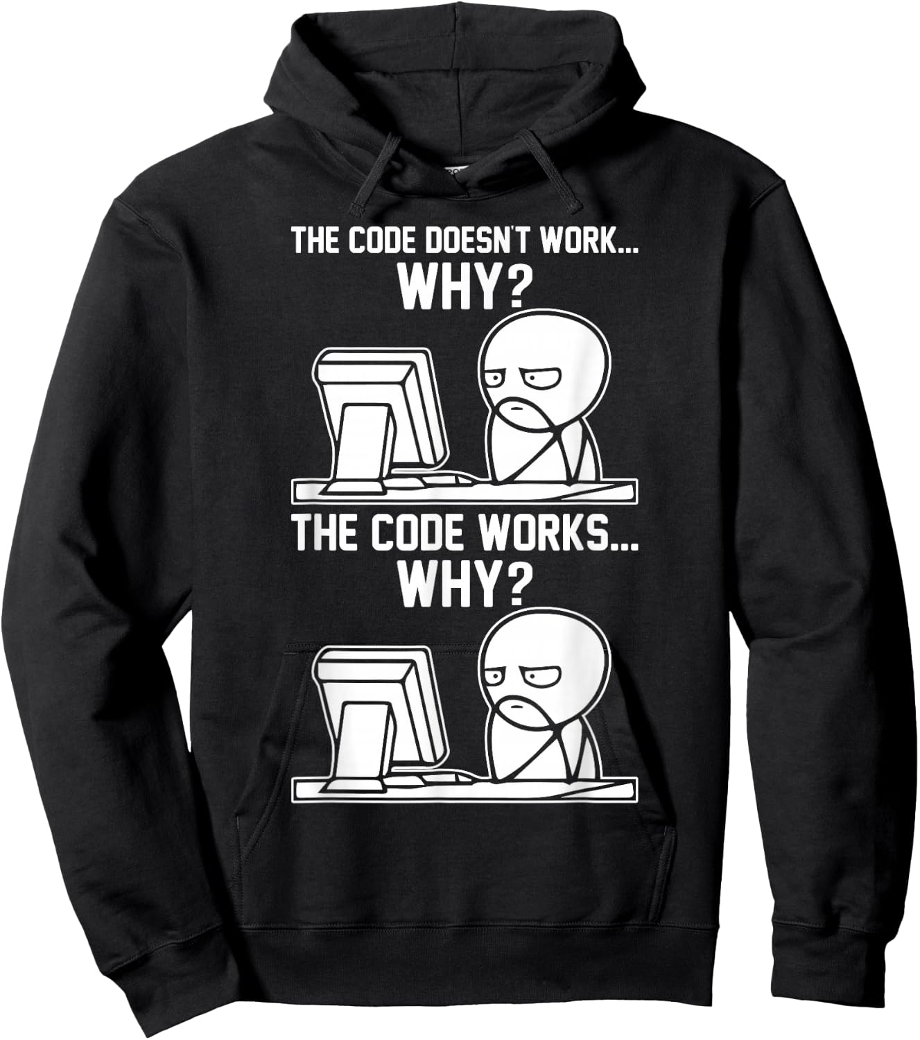 Programmer Gifts & Accessories Software Developer Meme Hoodie - Hoodie | Black