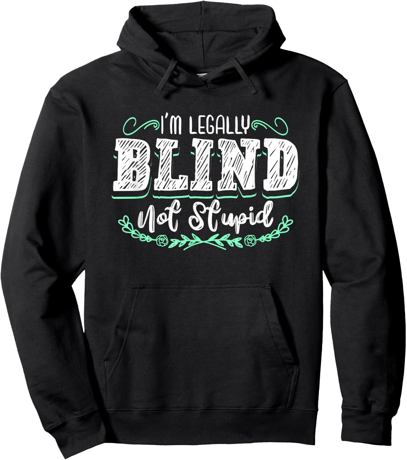 I'm Legally Blind Visually Impaired Braille Blindness Hoodie - Hoodie | Black