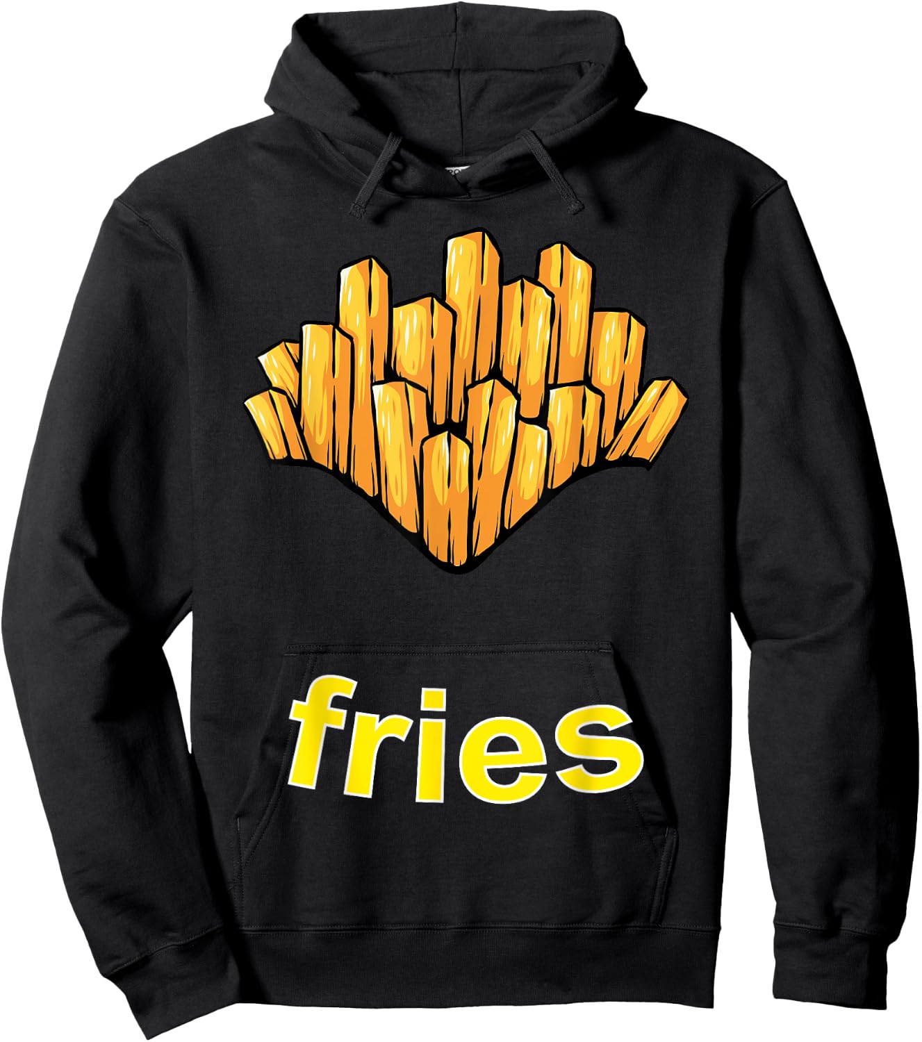 French Fries Costume French Fry Costume French Fry Matching Hoodie - Hoodie | Black