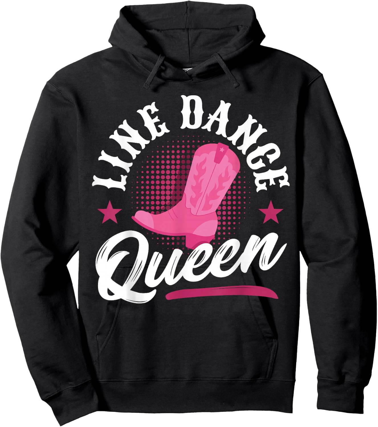 Women Line Dancer Queen Line Dancing Mom Line Dance Hoodie - Hoodie | Black