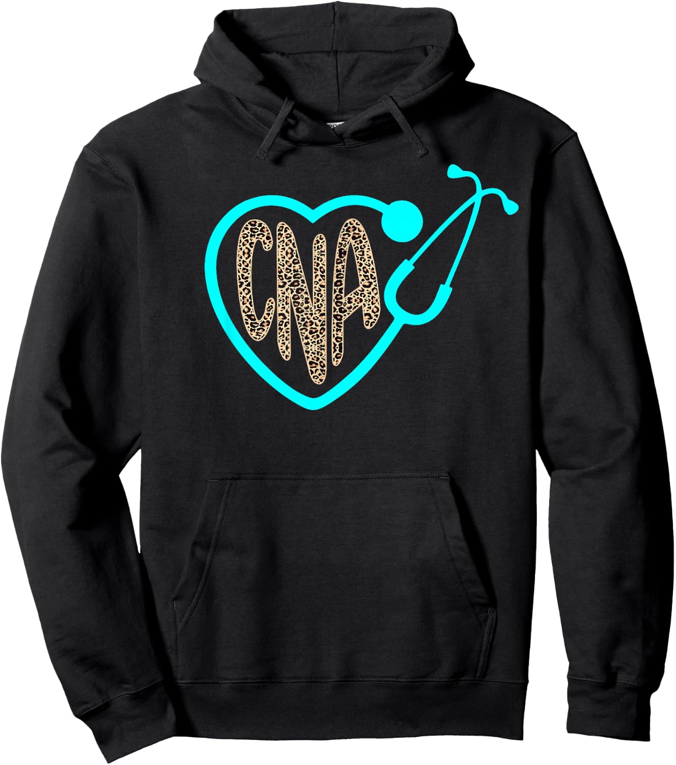 Nurse Life RN LPN CNA Healthcare Worker Leopard Nurse Week Hoodie - Hoodie | Black