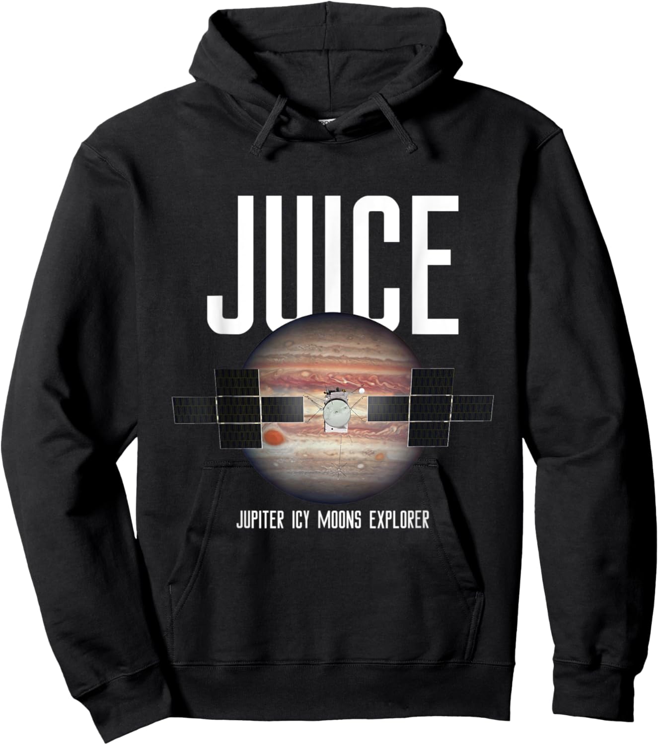 JUICE Jupiter Icy Moons Explorer Mission Souvenir Hoodie - Hoodie | Black