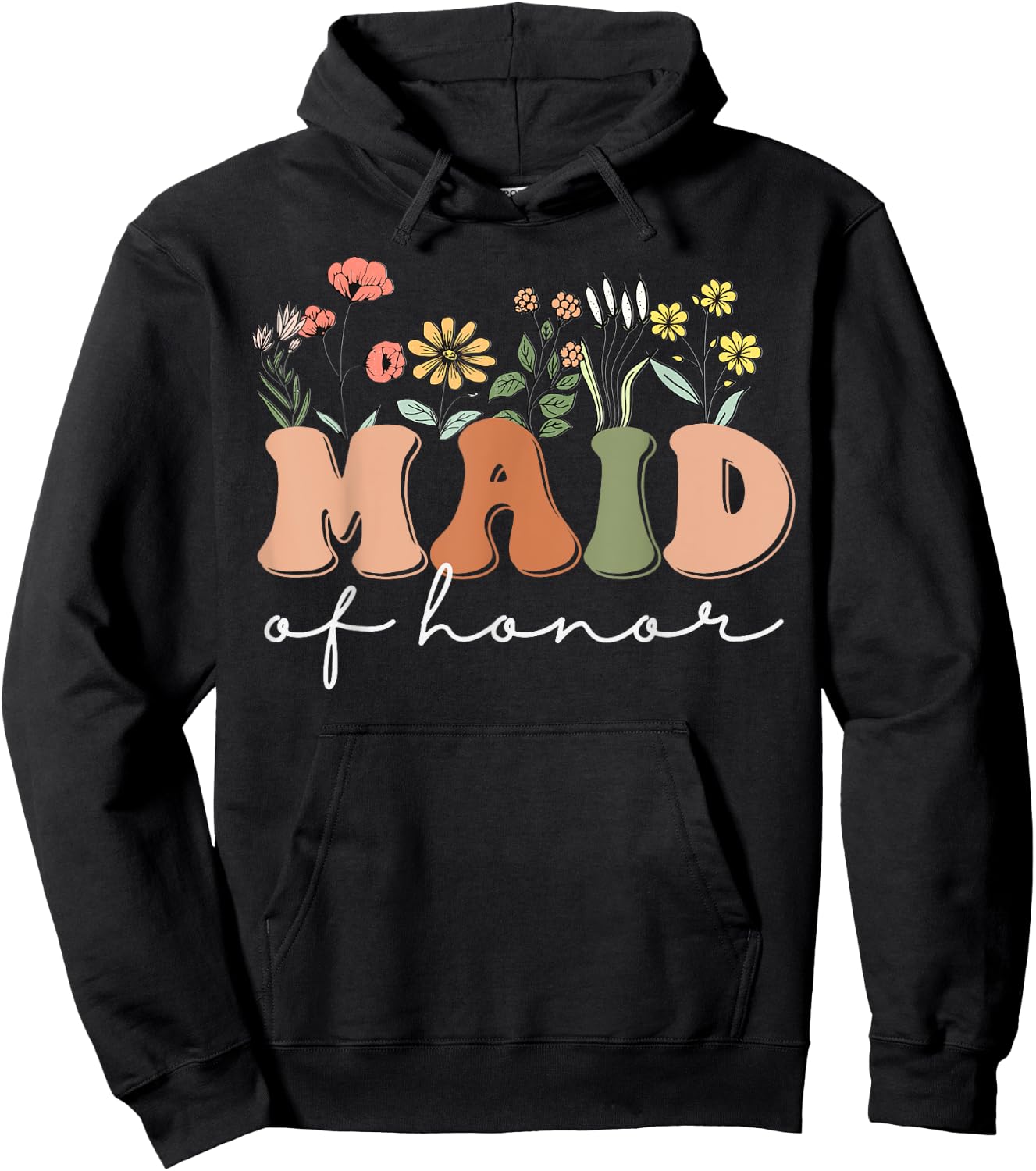 Wedding Shower for Sister from Bride Maid of Honor Hoodie - Hoodie | Black