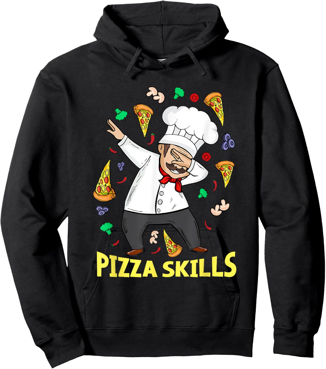 Pizza Chef Italian Pizza Lover Men Pizza Hoodie - Hoodie | Black