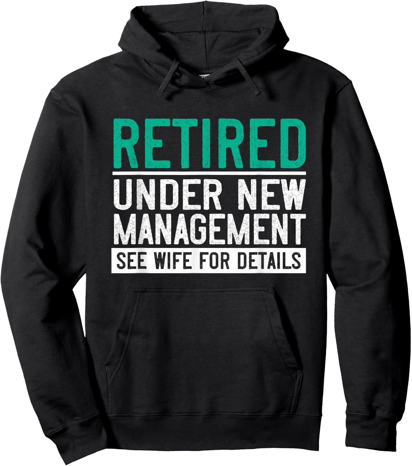Retired Under New Management See Wife Husband Retirement Hoodie - Hoodie | Black