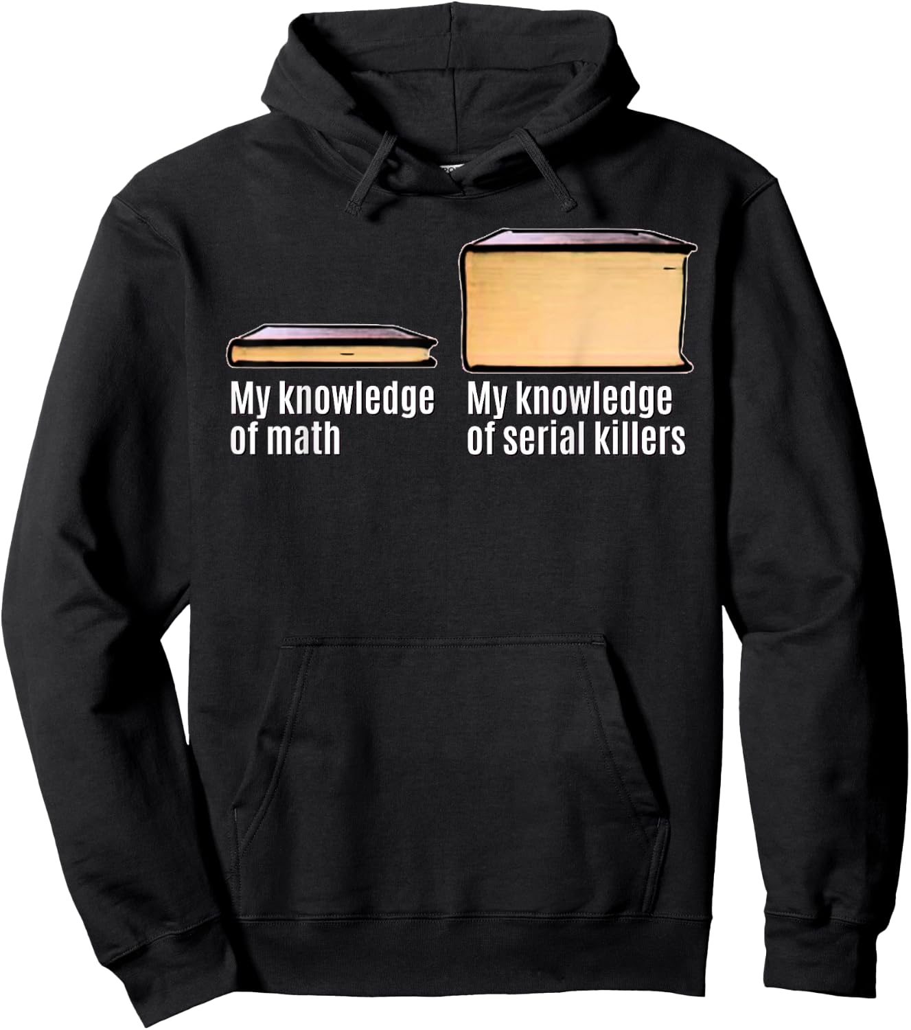 Funny True Crime Meme My Knowledge About Serial Killers Hoodie - Hoodie | Black