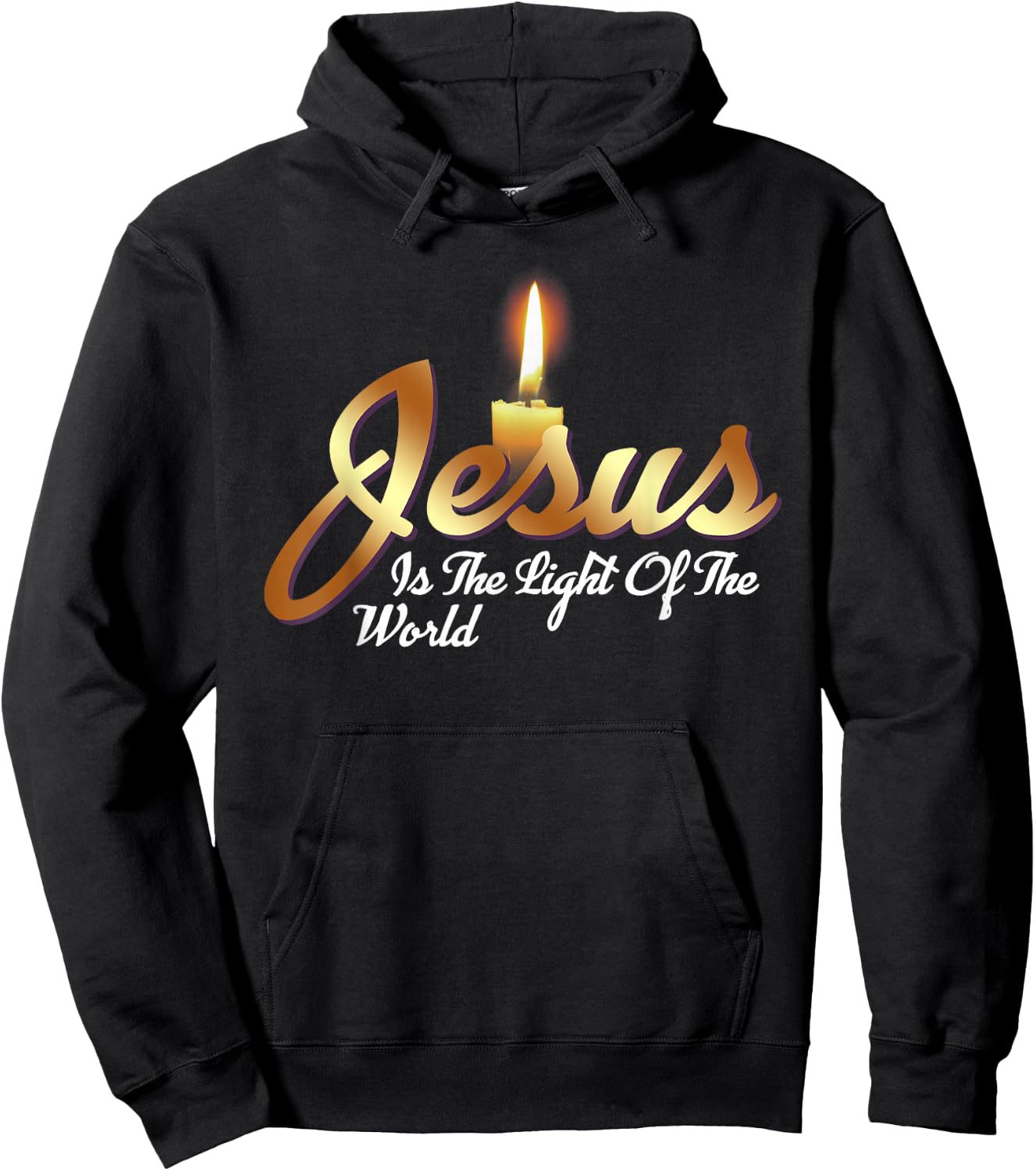 Jesus Is The Light Of The World Christian Hoodie - Hoodie | Black