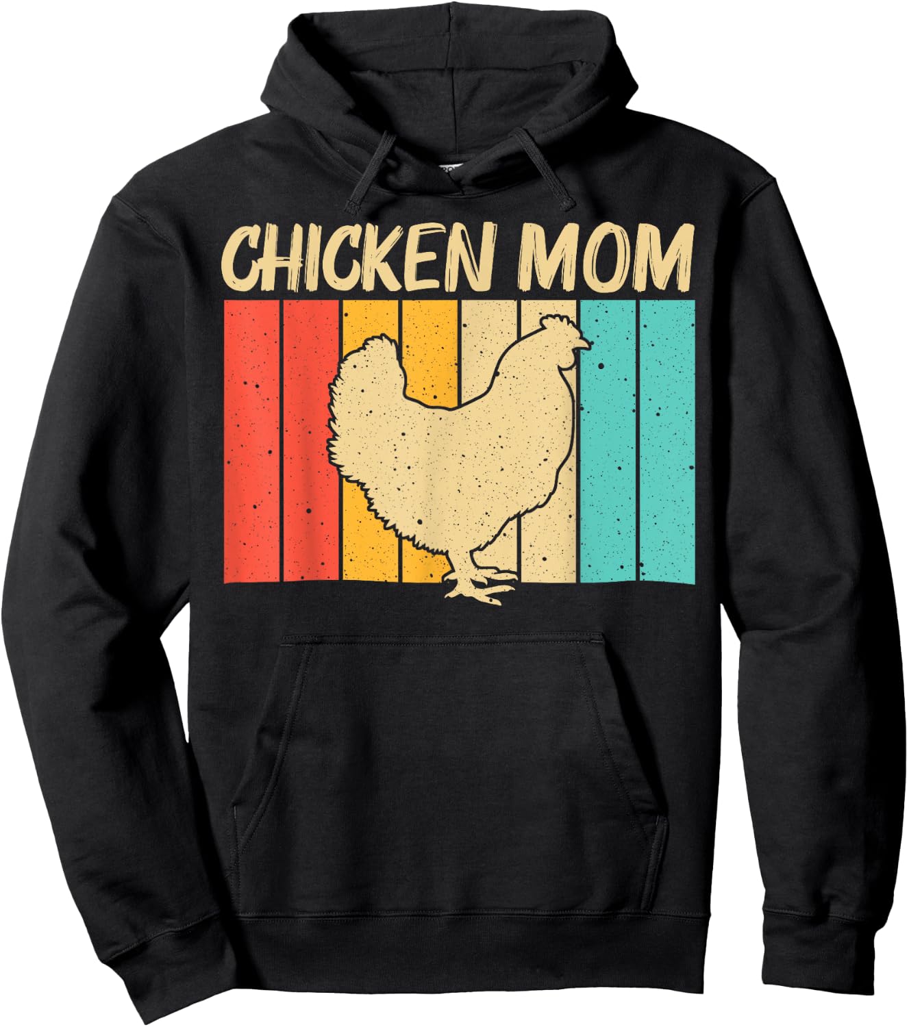 Funny Chicken Art For Mom Women Chicken Farmer Poultry Lover Hoodie - Hoodie | Black