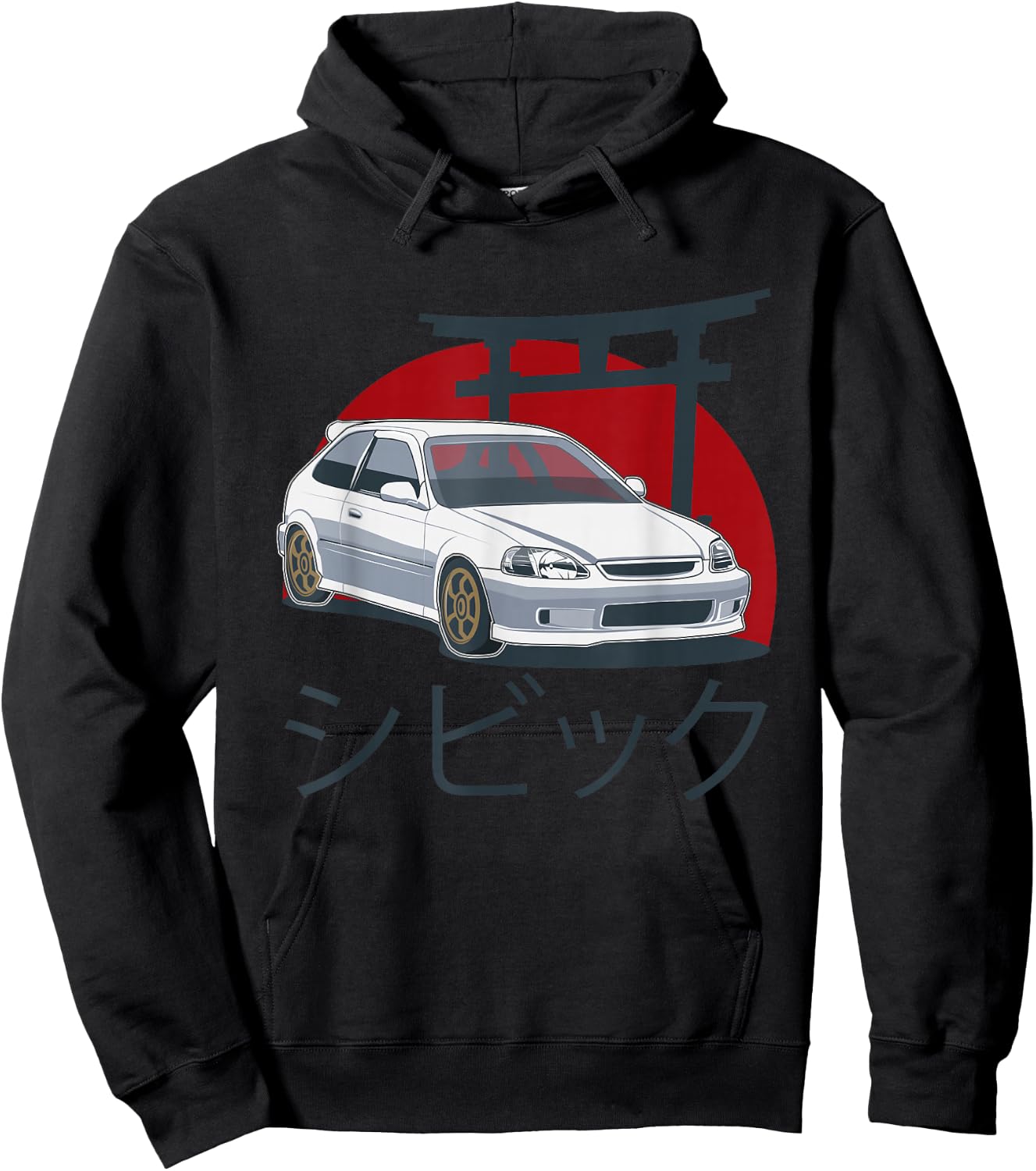 JDM Japan Motorsport tuning car 90s Hoodie - Hoodie | Black