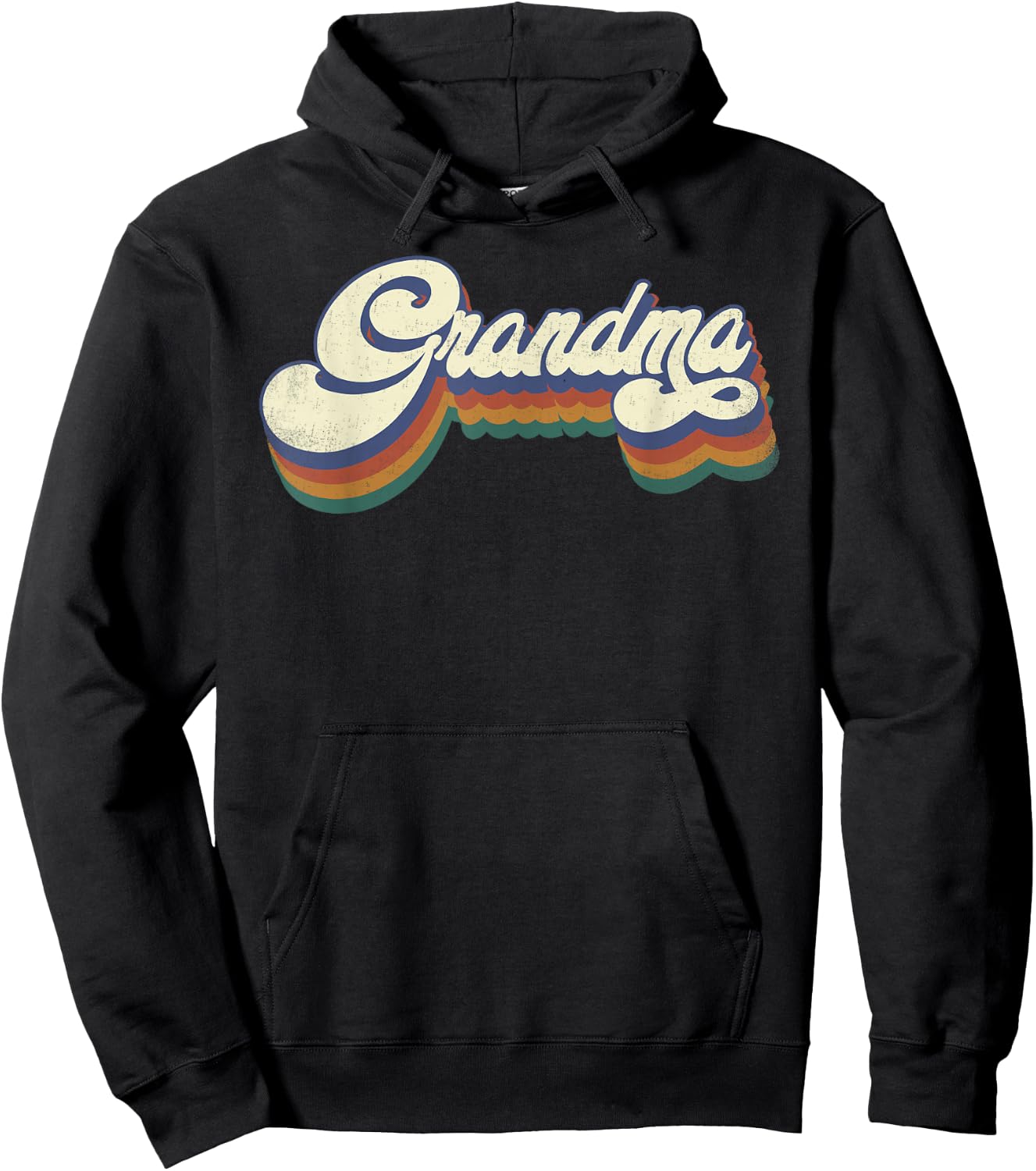 Grandma Gifts Retro Vintage Mother's Day Grandma Hoodie - Hoodie | Black