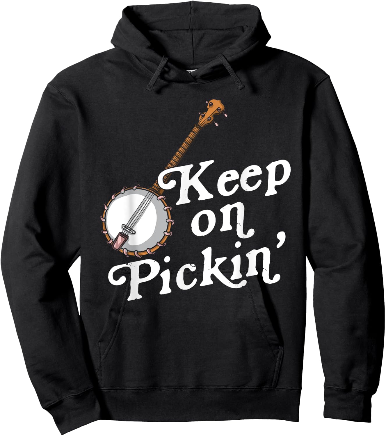 Banjo Bluebird Tennesse Mandolin Bluegrass Hoodie - Hoodie | Black
