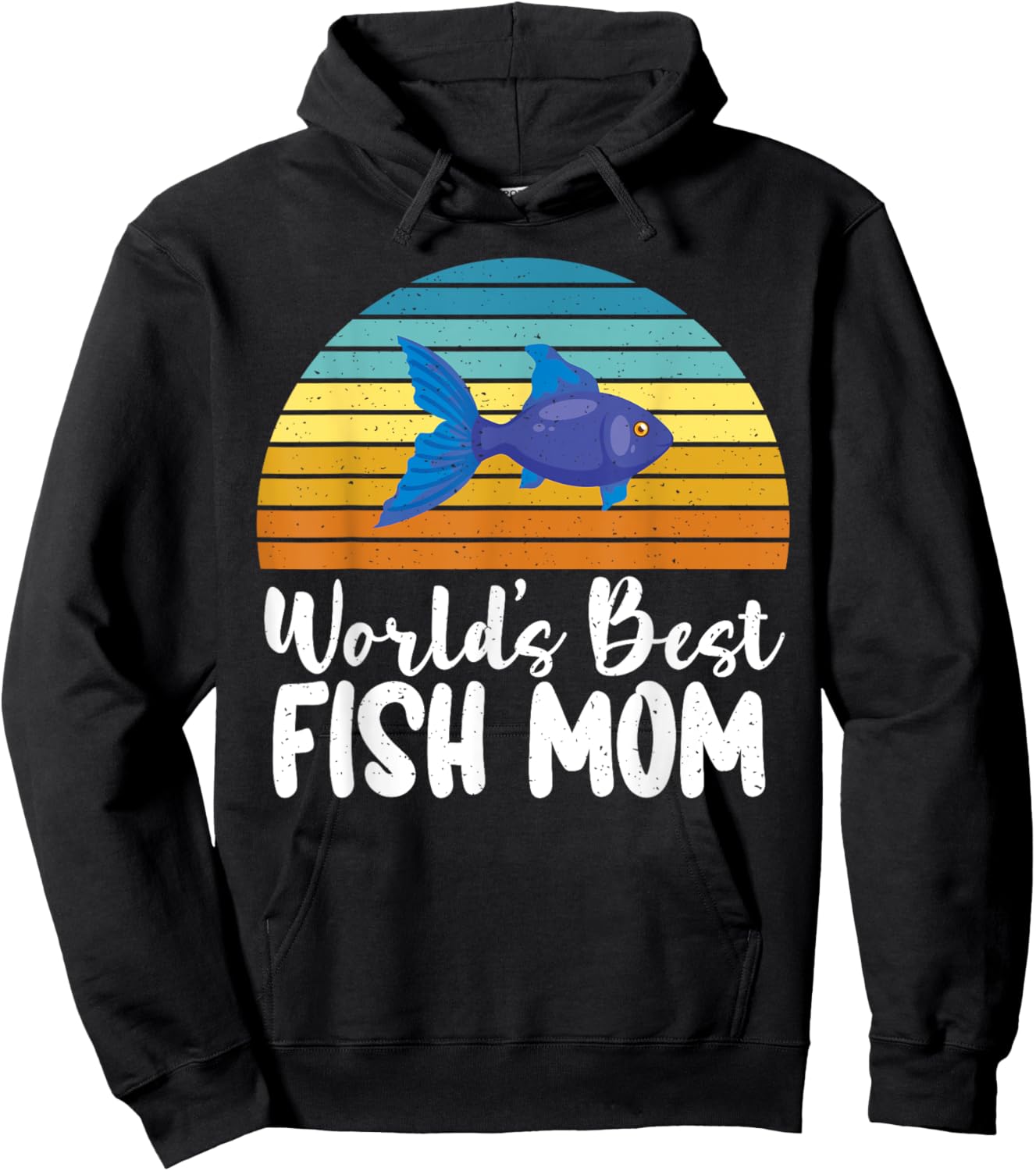 Worlds best Fish Mom Hoodie - Hoodie | Black