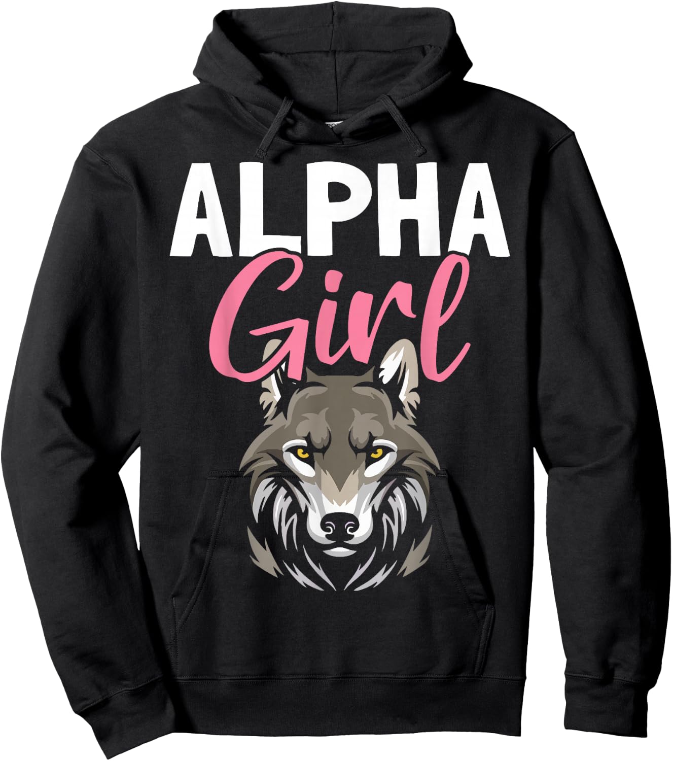 Alpha Girl Female Alpha Wolf Hoodie - Hoodie | Black