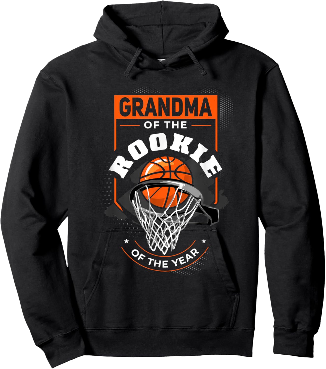 Rookie of the Year Basketball Grandma of the Rookie Hoodie - Hoodie | Black