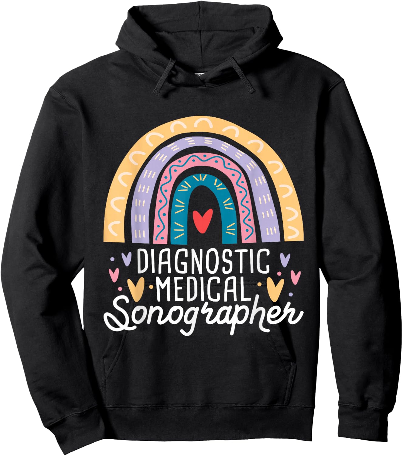 Diagnostic Medical Sonographer - Sonography Ultrasound Tech Hoodie - Hoodie | Black