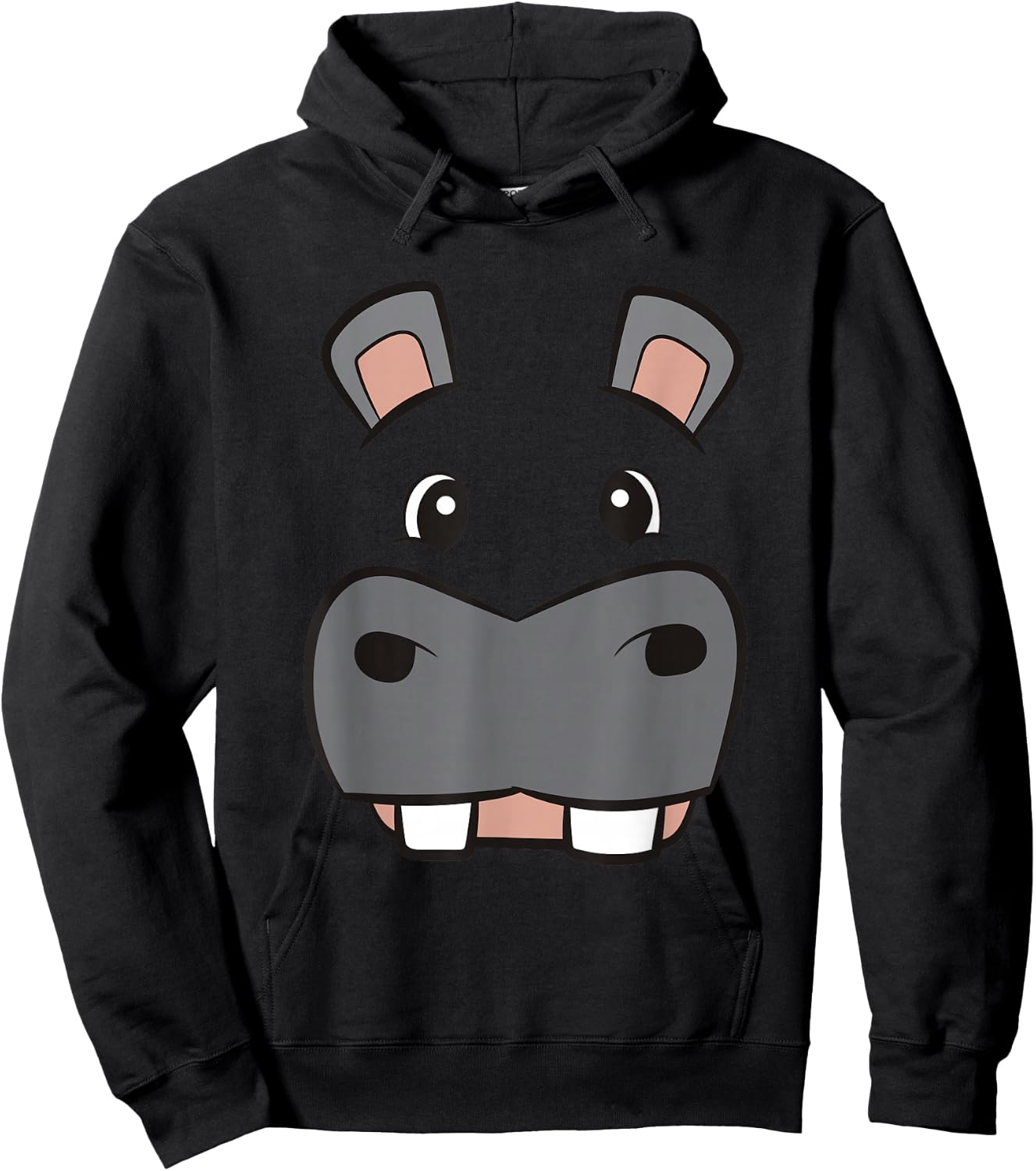Lazy Animal Halloween Costumes Funny Hippo Costume Lazy Halloween Costume Hippopotamus Hoodie - Hoodie | Black