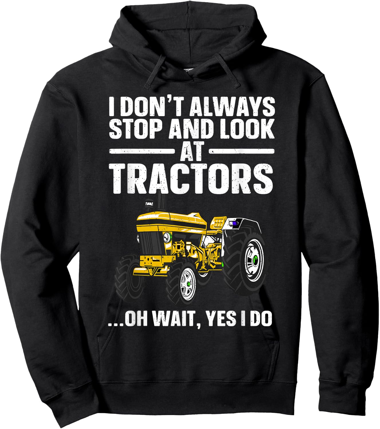 Best Tractor Art For Boys Men Women Cattle Tractor Farmer Hoodie - Hoodie | Black