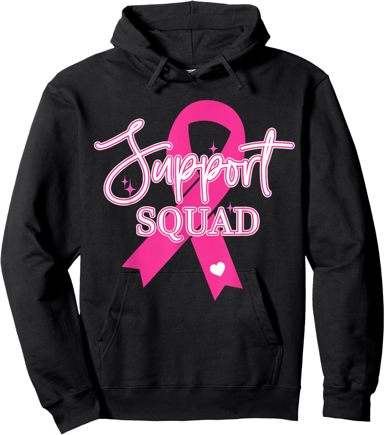 Support Squad Breast Cancer - Support Squad Hoodie - Hoodie | Black