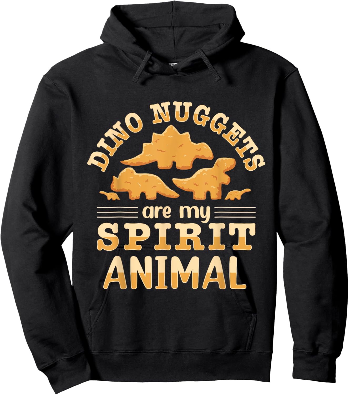 Dino Nuggets Are My Spirit Animal Hoodie - Hoodie | Black