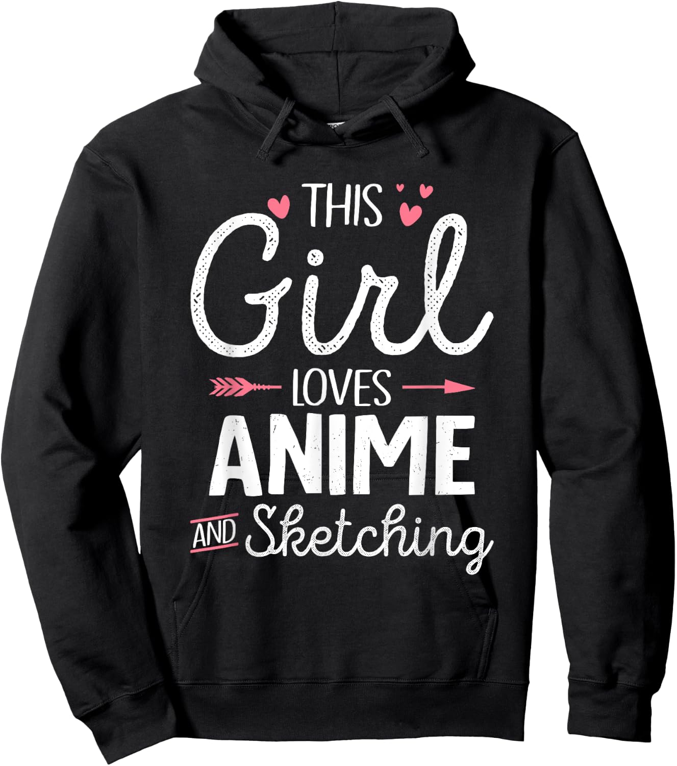 This Girl Loves Anime And Sketching Japan Anime Girls Hoodie - Hoodie | Black